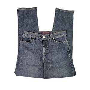 Gloria Vanderbilt Amanda Straight Leg Denim Jeans, Size 12 Blue